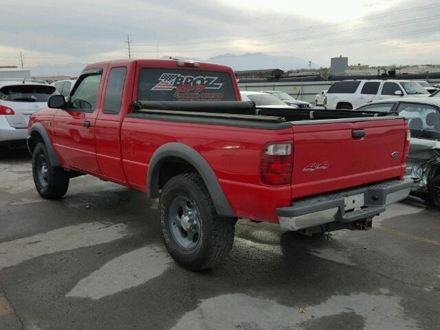 1FTZR15U31PA22842 - 2001 FORD RANGER SUP RED photo 3