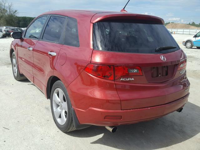 5J8TB18238A008068 - 2008 ACURA RDX BURGUNDY photo 3