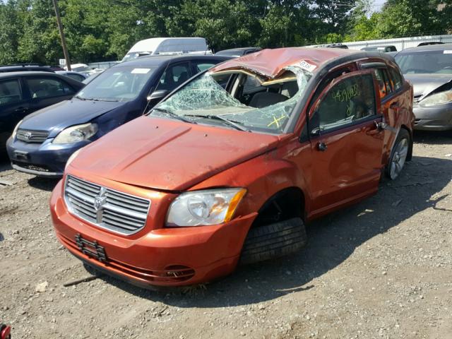 1B3CB4HA8AD618125 - 2010 DODGE CALIBER SX ORANGE photo 2