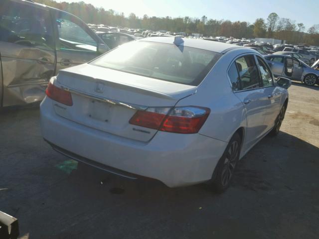 1HGCR6F57FA003720 - 2015 HONDA ACCORD HYB WHITE photo 4