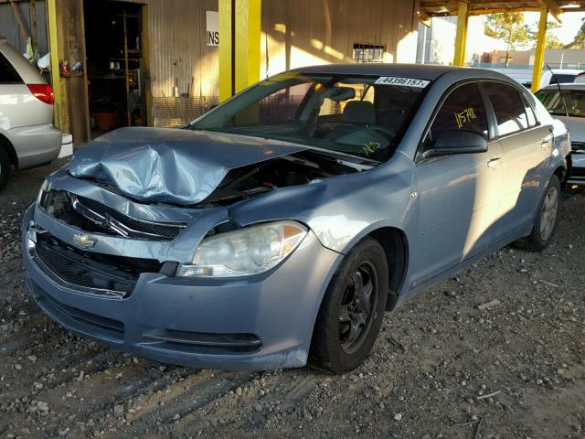 1G1ZG57B284230384 - 2008 CHEVROLET MALIBU LS BLUE photo 2