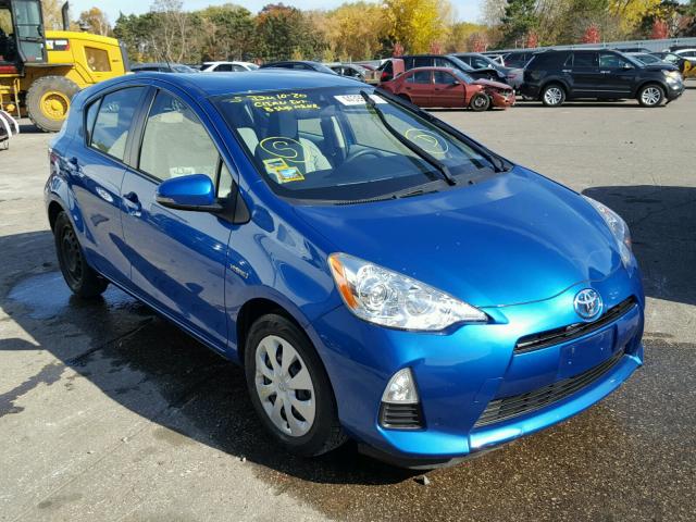 JTDKDTB37D1531301 - 2013 TOYOTA PRIUS C BLUE photo 1