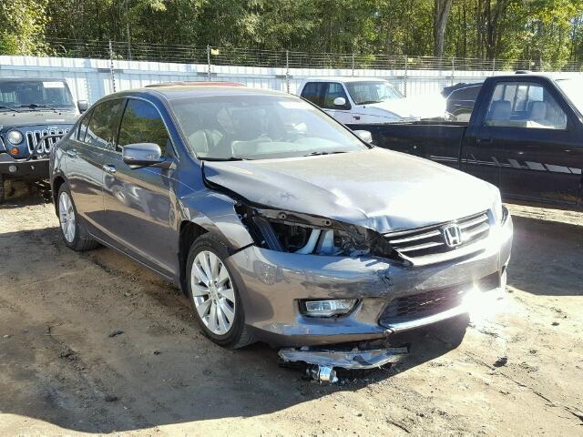 1HGCR3F85DA000904 - 2013 HONDA ACCORD EXL GRAY photo 1