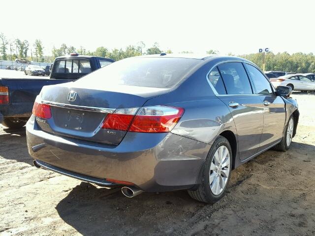 1HGCR3F85DA000904 - 2013 HONDA ACCORD EXL GRAY photo 4