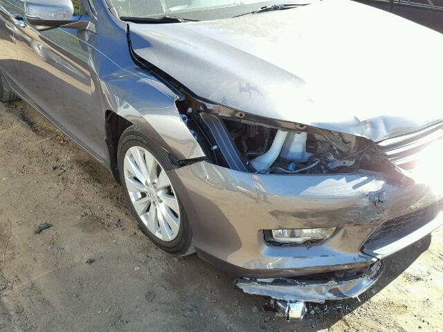 1HGCR3F85DA000904 - 2013 HONDA ACCORD EXL GRAY photo 9