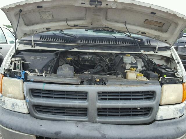 2B7JB21Y81K504696 - 2001 DODGE RAM VAN B2 WHITE photo 7