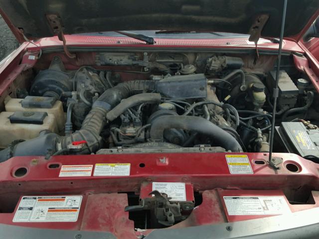 4F4CR12A5VTM11678 - 1997 MAZDA B2300 RED photo 7