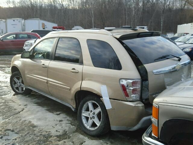 2CNDL73F956045689 - 2005 CHEVROLET EQUINOX LT BEIGE photo 3