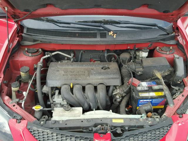 5Y2SL62874Z427408 - 2004 PONTIAC VIBE RED photo 7