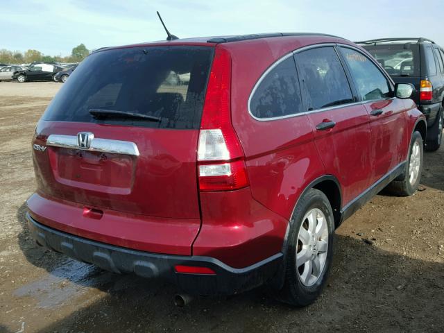 3CZRE38588G706824 - 2008 HONDA CR-V EX MAROON photo 4