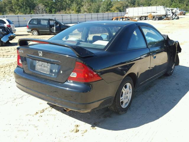 1HGEM22532L109442 - 2002 HONDA CIVIC LX BLACK photo 4