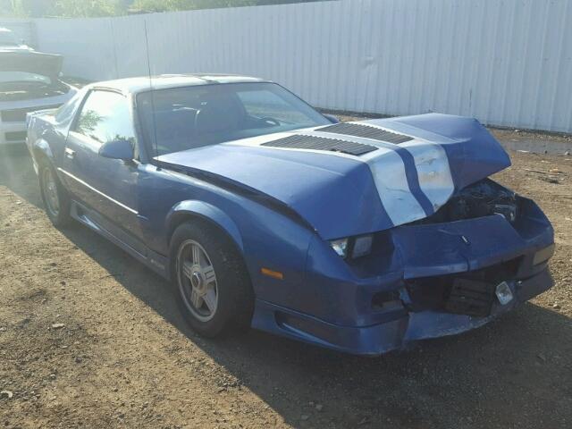 1G1FP23E7ML188375 - 1991 CHEVROLET CAMARO RS BLUE photo 1