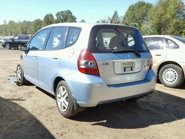 JHMGD38407S034402 - 2007 HONDA FIT BLUE photo 3