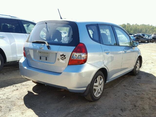 JHMGD38407S034402 - 2007 HONDA FIT BLUE photo 4