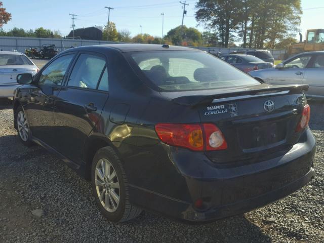 1NXBU40E19Z080300 - 2009 TOYOTA COROLLA CHARCOAL photo 3