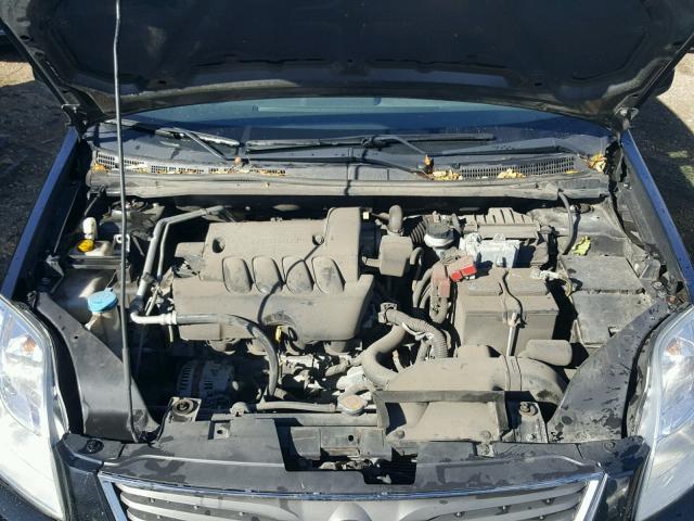 3N1AB6AP2CL634241 - 2012 NISSAN SENTRA BLACK photo 7