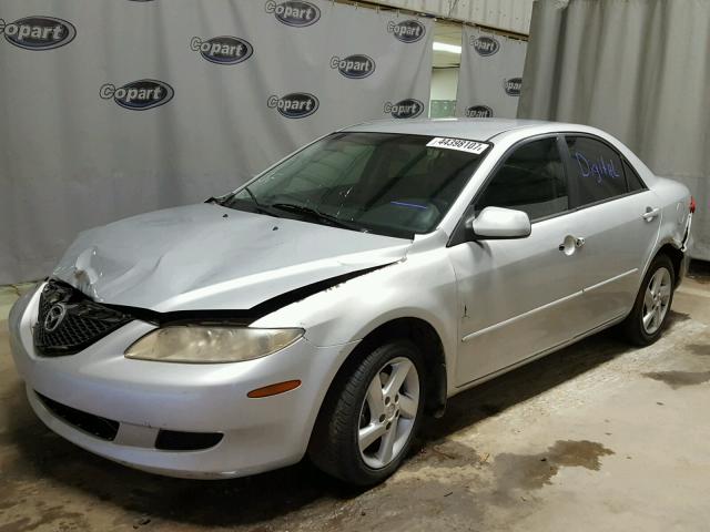 1YVFP80C545N29445 - 2004 MAZDA 6 SILVER photo 2