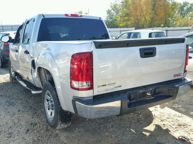 3GTRCUEA0AG228889 - 2010 GMC SIERRA SILVER photo 3