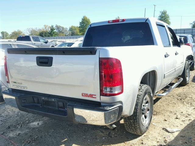 3GTRCUEA0AG228889 - 2010 GMC SIERRA SILVER photo 4