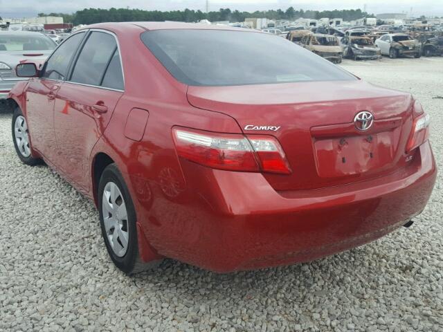 4T4BE46K68R026506 - 2008 TOYOTA CAMRY RED photo 3