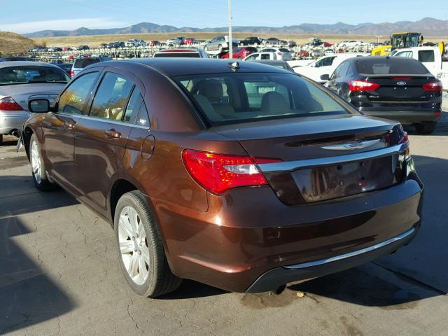 1C3CCBBG3CN175171 - 2012 CHRYSLER 200 BROWN photo 3