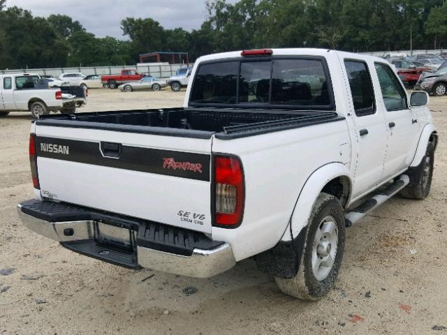 1N6ED27TXYC337952 - 2000 NISSAN FRONTIER C WHITE photo 4