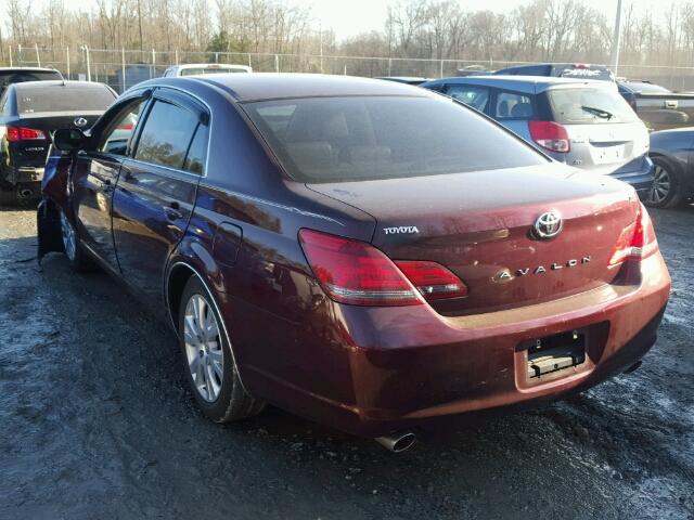 4T1BK36B78U323197 - 2008 TOYOTA AVALON XL/ BURGUNDY photo 3