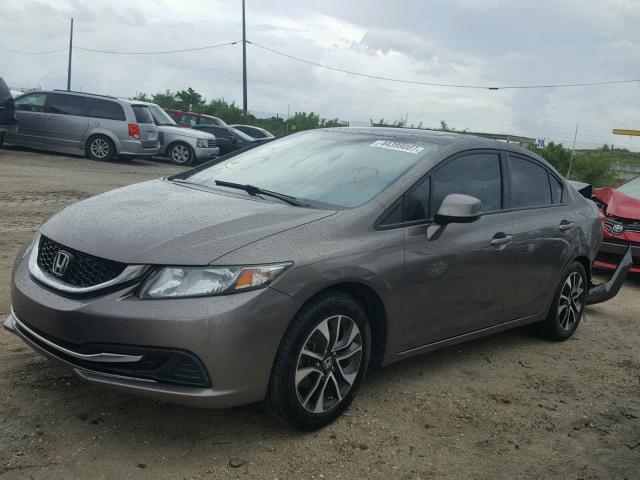 2HGFB2F89DH506278 - 2013 HONDA CIVIC EX BLACK photo 2