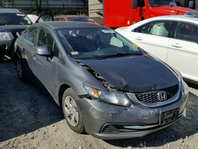 2HGFB2F53DH545602 - 2013 HONDA CIVIC LX SILVER photo 1