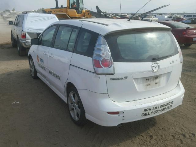 JM1CR29L970156012 - 2007 MAZDA 5 WHITE photo 3