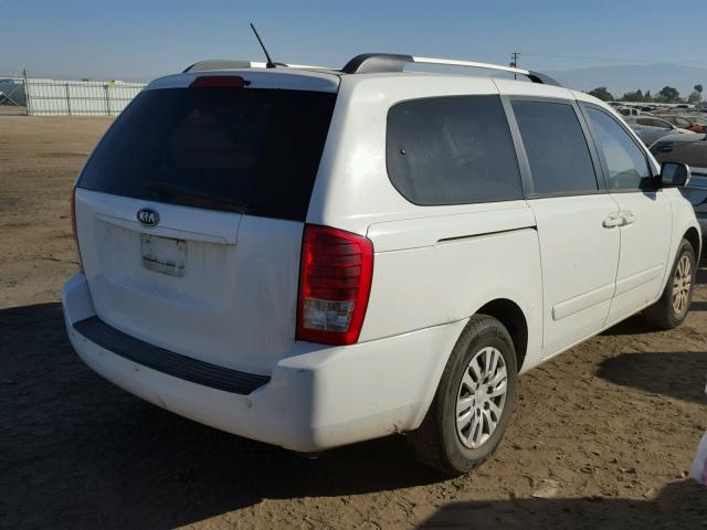 KNDMG4C72C6477883 - 2012 KIA SEDONA LX WHITE photo 4