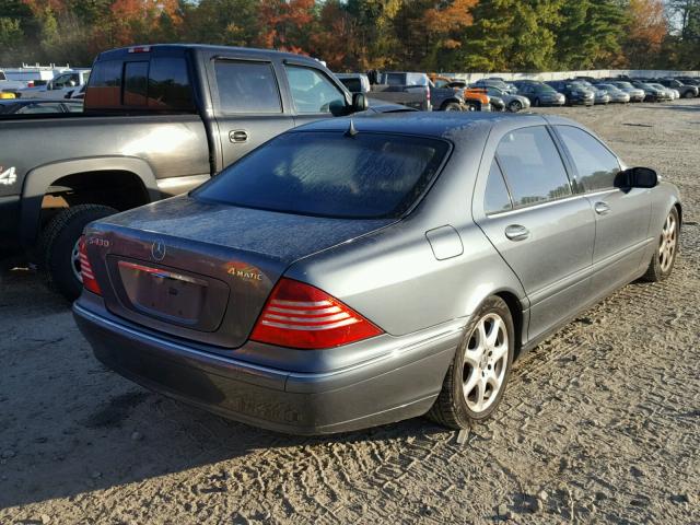 WDBNG83J96A480786 - 2006 MERCEDES-BENZ S 430 4MAT GRAY photo 4