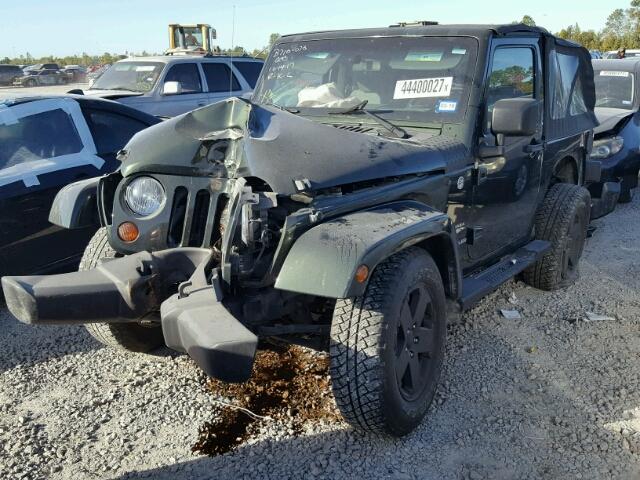 1J4AA5D12AL155323 - 2010 JEEP WRANGLER S GREEN photo 2