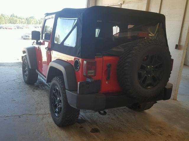 1C4AJWAG3FL529983 - 2015 JEEP WRANGLER RED photo 3