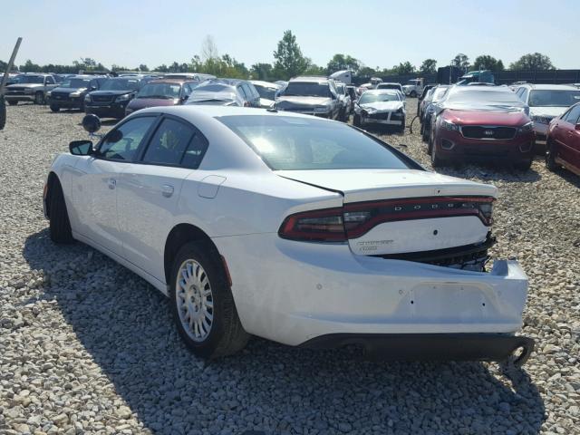 2C3CDXKT8JH295755 - 2018 DODGE CHARGER PO WHITE photo 3