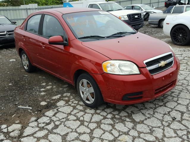 KL1TD5DE6AB072872 - 2010 CHEVROLET AVEO LS RED photo 1