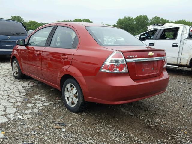 KL1TD5DE6AB072872 - 2010 CHEVROLET AVEO LS RED photo 3