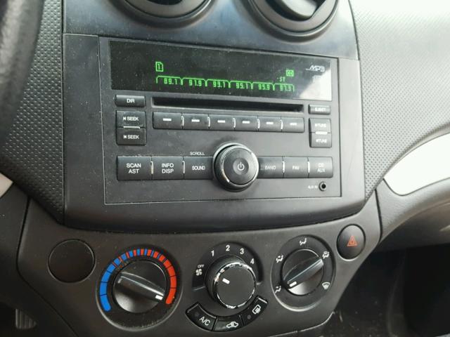 KL1TD5DE6AB072872 - 2010 CHEVROLET AVEO LS RED photo 9