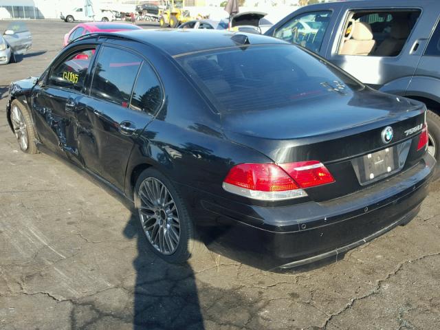 WBAHN83518DT87671 - 2008 BMW 750 BLACK photo 3