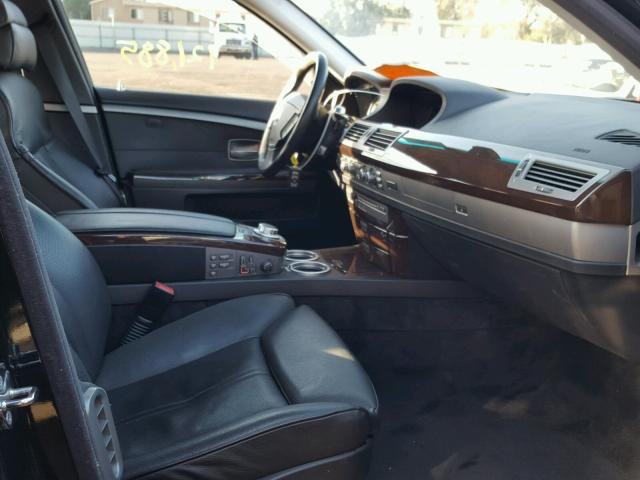 WBAHN83518DT87671 - 2008 BMW 750 BLACK photo 5