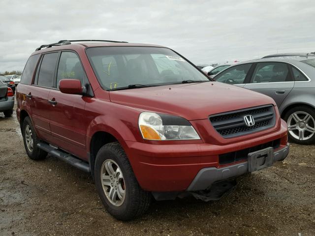 2HKYF184X3H531227 - 2003 HONDA PILOT EX RED photo 1