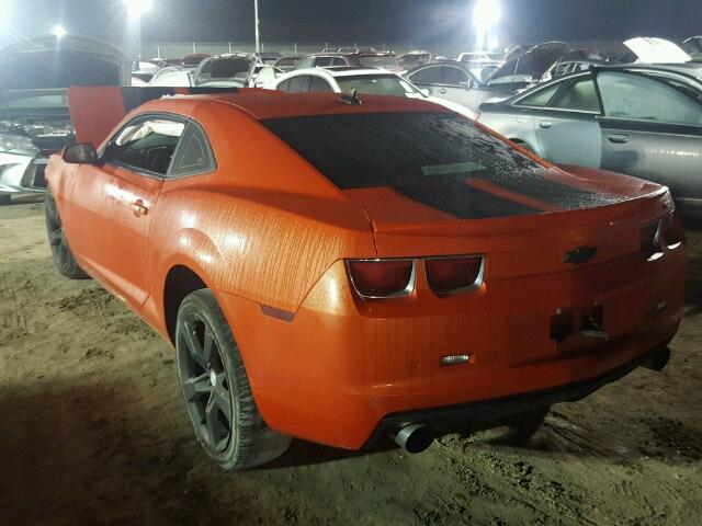 2G1FC1EV9A9208132 - 2010 CHEVROLET CAMARO LT ORANGE photo 3