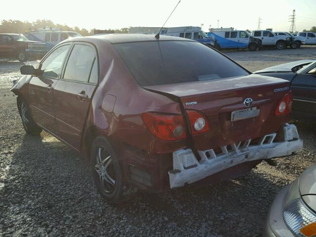 1NXBR32E65Z411004 - 2005 TOYOTA COROLLA CE RED photo 3