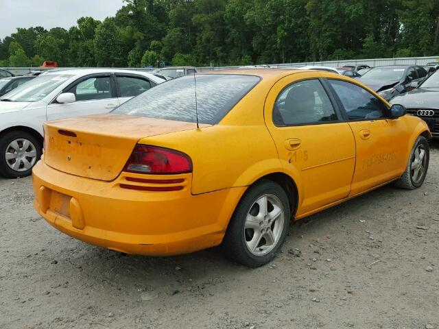 1B3EL46X86N127536 - 2006 DODGE STRATUS SX ORANGE photo 4