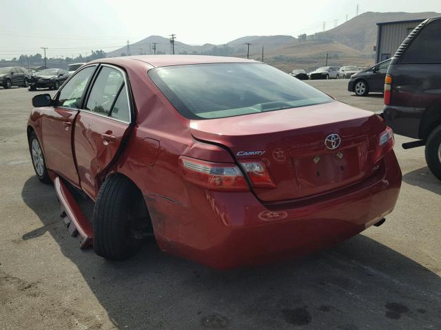 4T4BE46K29R053901 - 2009 TOYOTA CAMRY BASE RED photo 3