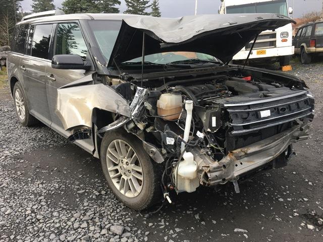 2FMHK6C87DBD31420 - 2013 FORD FLEX SEL BROWN photo 1