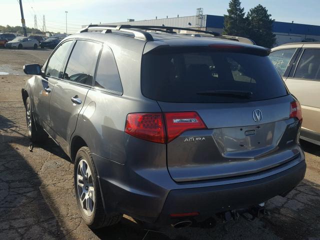 2HNYD28288H545437 - 2008 ACURA MDX GRAY photo 3