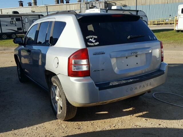 1J8FF47W97D138397 - 2007 JEEP COMPASS SILVER photo 3