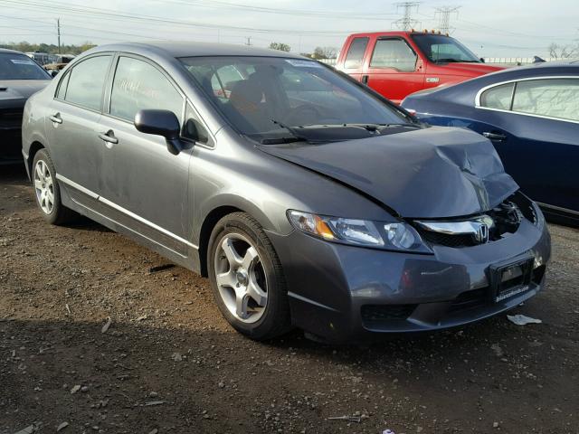 19XFA165X9E048609 - 2009 HONDA CIVIC LX GRAY photo 1