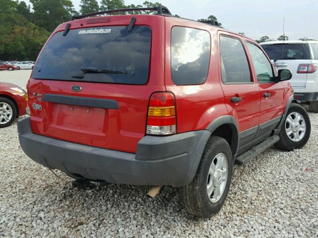1FMYU03192KC73775 - 2002 FORD ESCAPE RED photo 4
